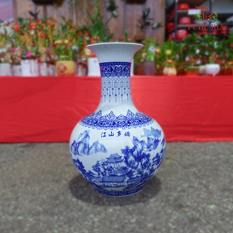 Ceramic Jing De Vase#3