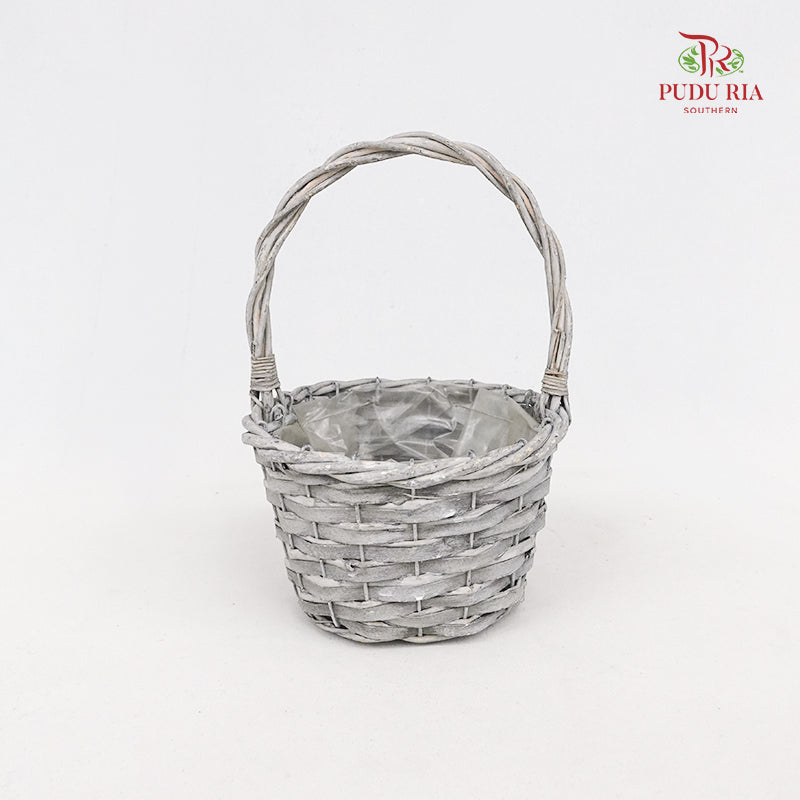 Small Grey Basket - LR0126