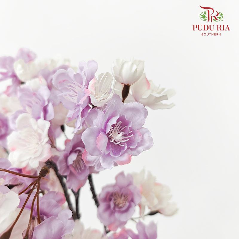 CNY Artificial Sakura Spray - Purple (2 Stems)