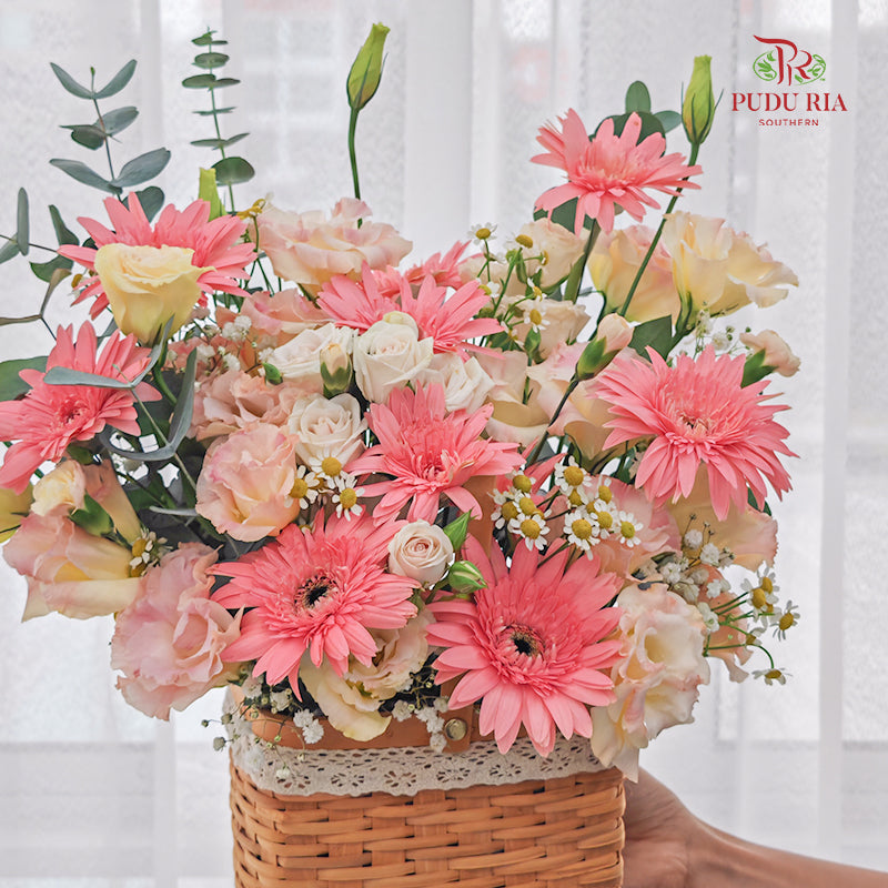 Flower Basket Arrangement  #4