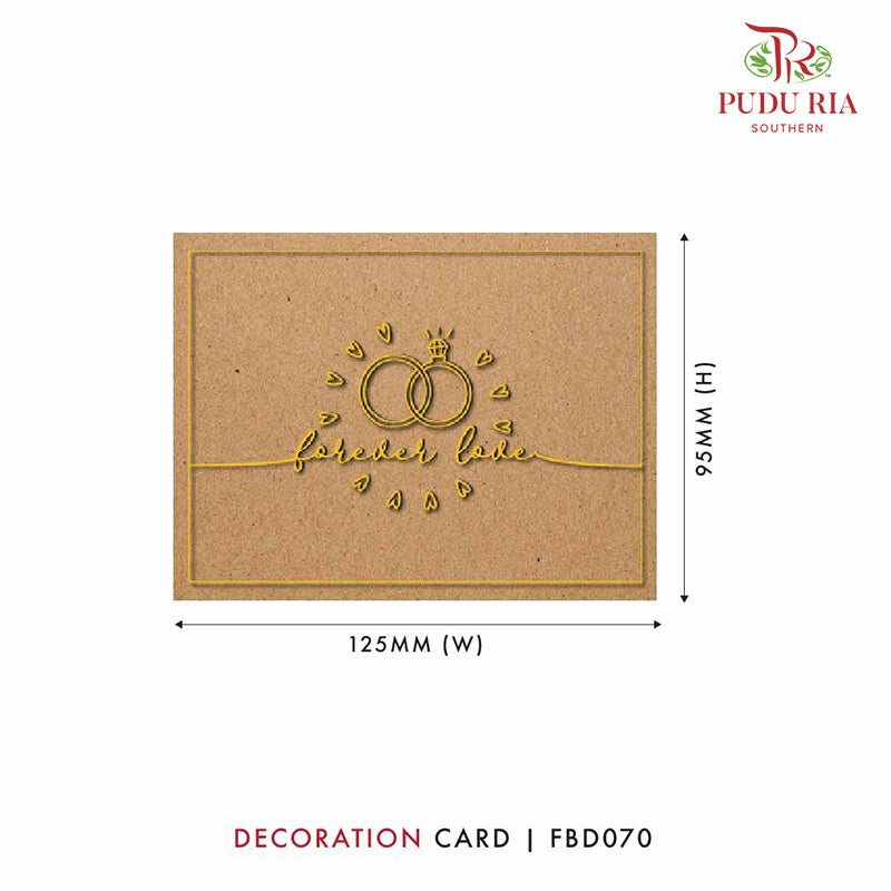 Decoration Card - FBD070