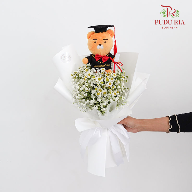 Graduation Bouquet (Matricaria & Baby Breath)