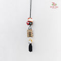 2' Maneki Neko Pendant Black - FBA104#3