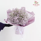 Baby Breath Purple Bouquet