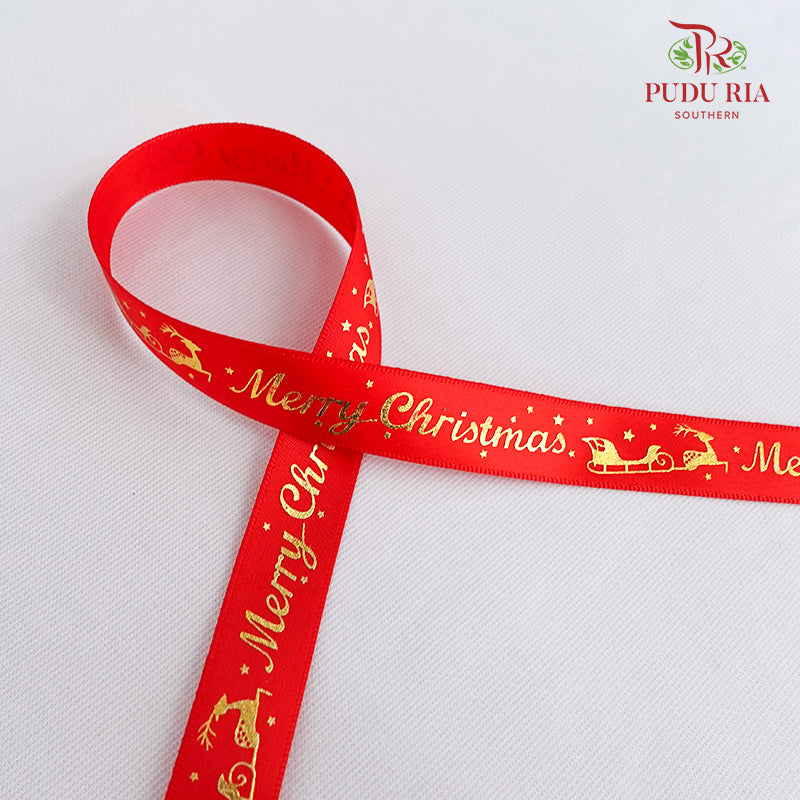 Satin Ribbon X'mas (15MM) - FRB060