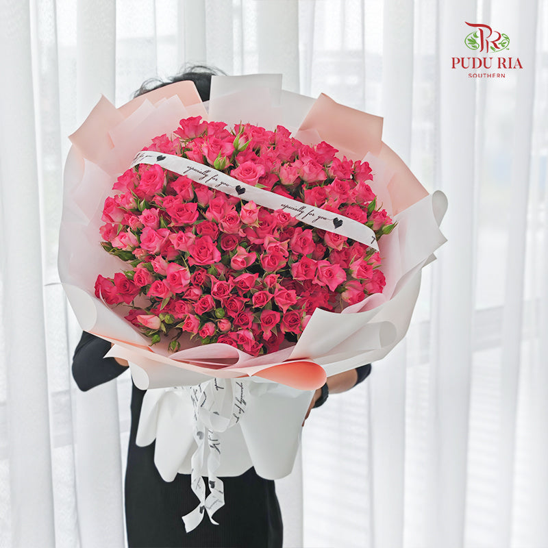 Rose Spray Bouquet (30 Stems)