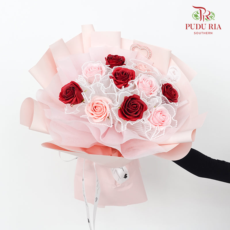 Soap Rose Bouquet (10 Stems)