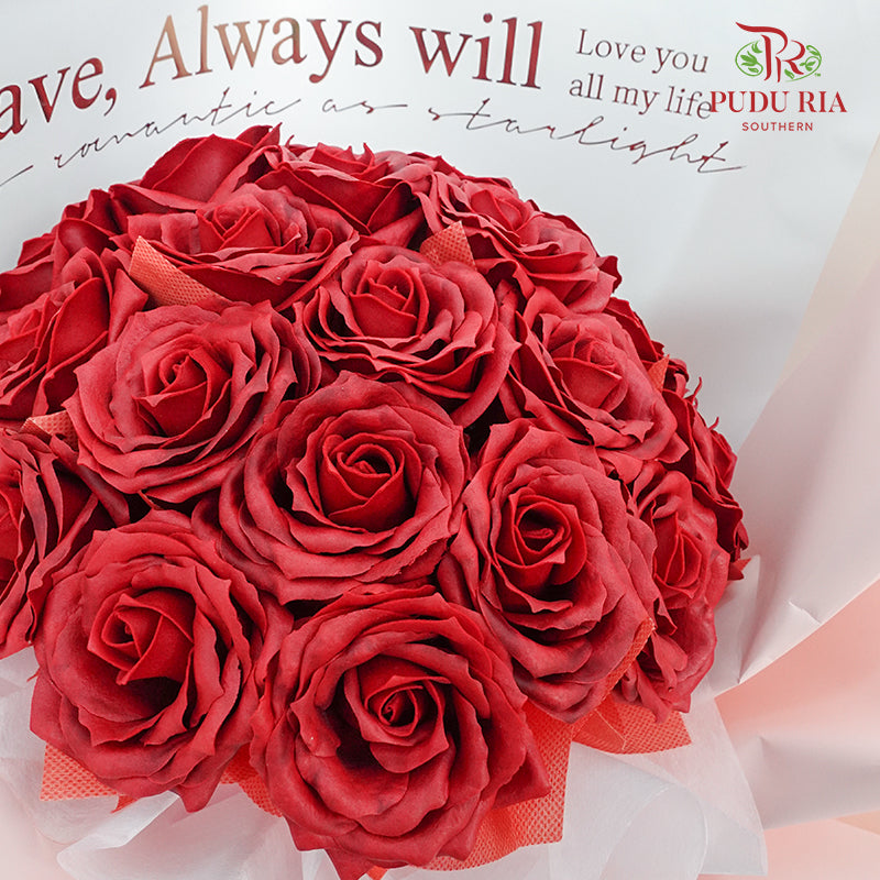 20 Soap Red Rose Bouquet - Pudu Ria Florist Southern