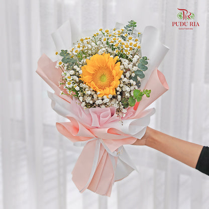 Single Stem Sunflower Bouquet (Excluded Card)