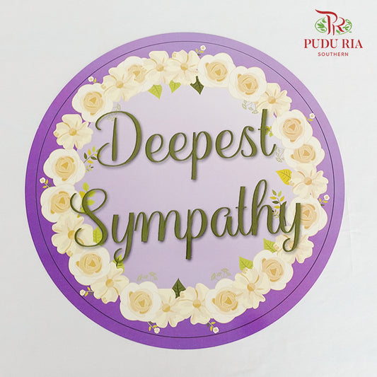 Sympathy & Condolences Card - FBD011 - Pudu Ria Florist Southern