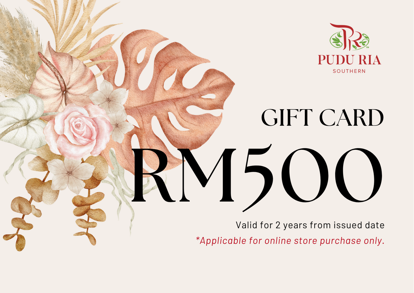 e-Gift Card - Pudu Ria Florist Southern