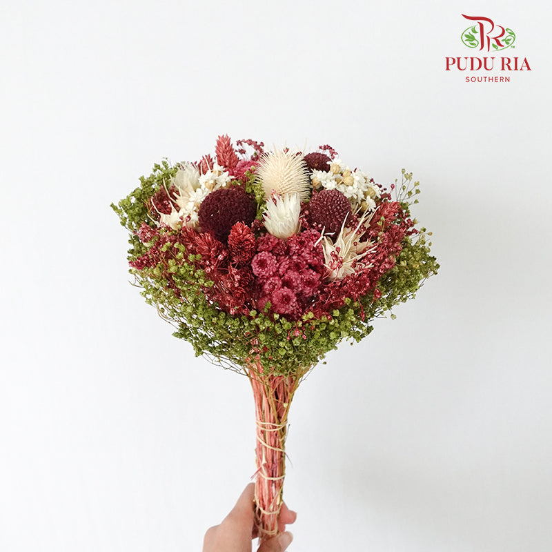 Dry Bouquet - Red Wine - Pudu Ria Florist Southern