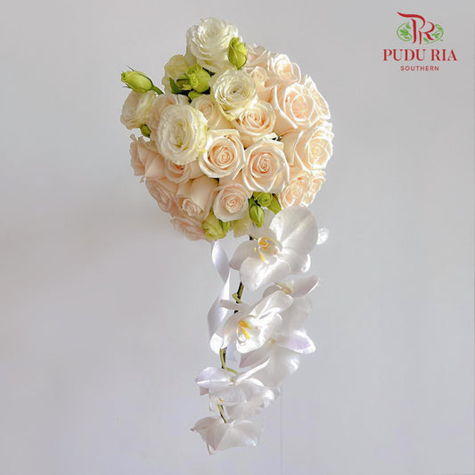 Rose & Phalaenopsis Wedding Bouquet