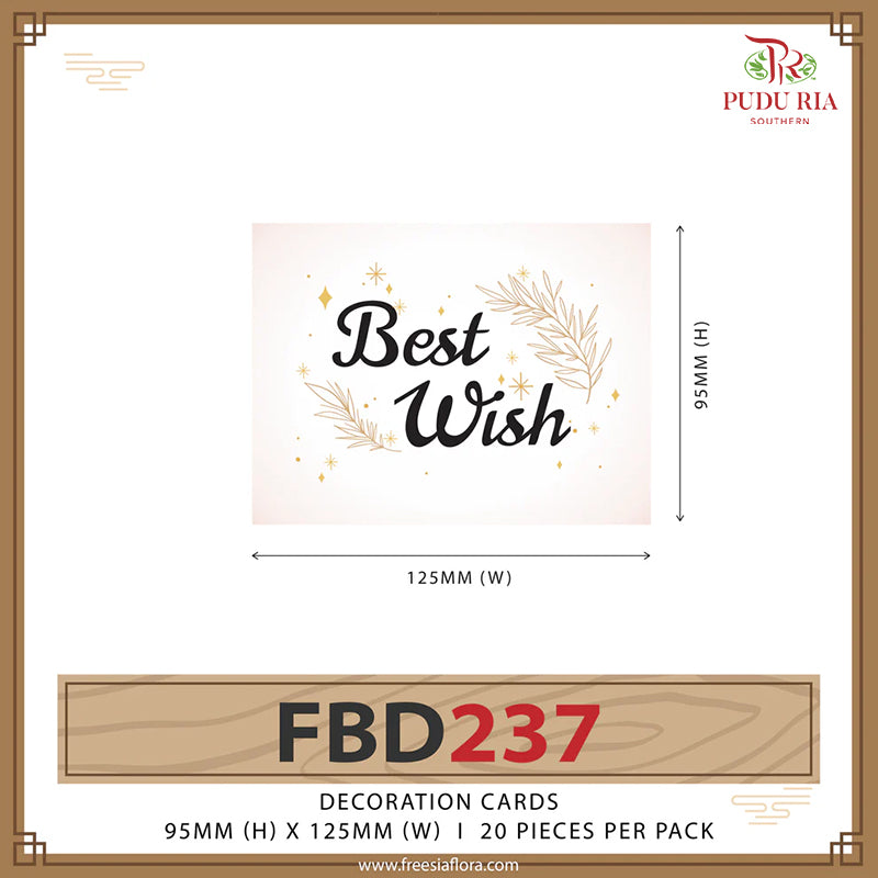Best Wish Card - FBD237