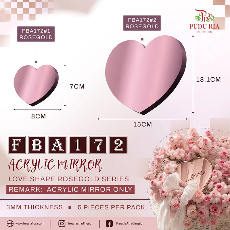 Love Shape Mirror Board - FBA172