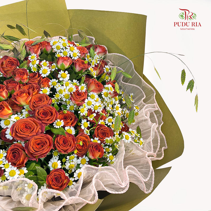 Rose Spray Chocolate Bubble Bouquet