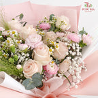 Pink Rose Bouquet (10 Stems)