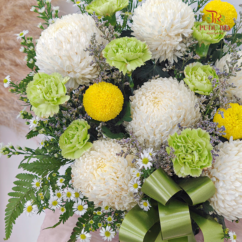 Condolence Flower Arrangement Without Stand #33
