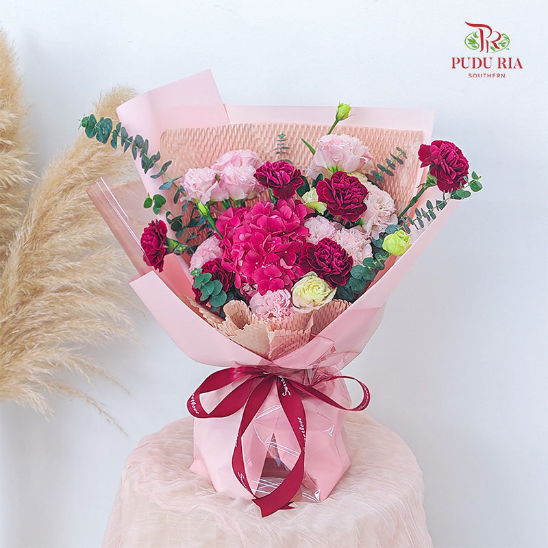 Carnation & Hydrangea Bouquet