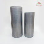 Diamond Plating Vase Black