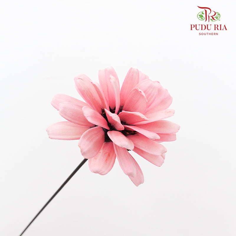 Dry Sunflower Seed Flower Pine Cone - Pink