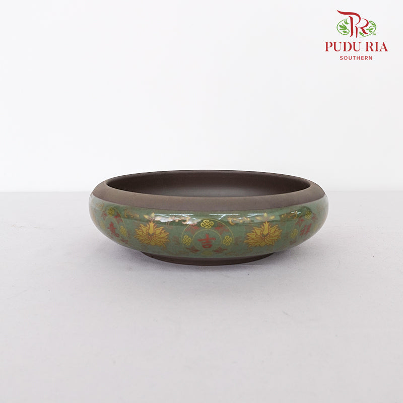 Grey Green Ceramic Pot