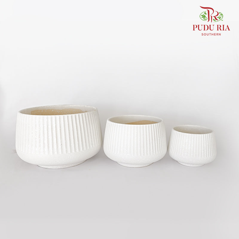 JBC-G23 Pearl White Pot