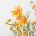 CNY Artificial Mini Flower Spray 92cm - Yellow (2 Stems)