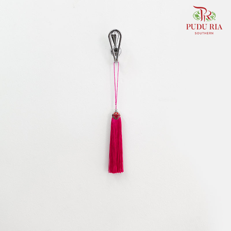 Small Deco With Tassel Cerry Pink - Per Unit