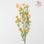 CNY Artificial Mini Flower Spray 92cm - Yellow (2 Stems)