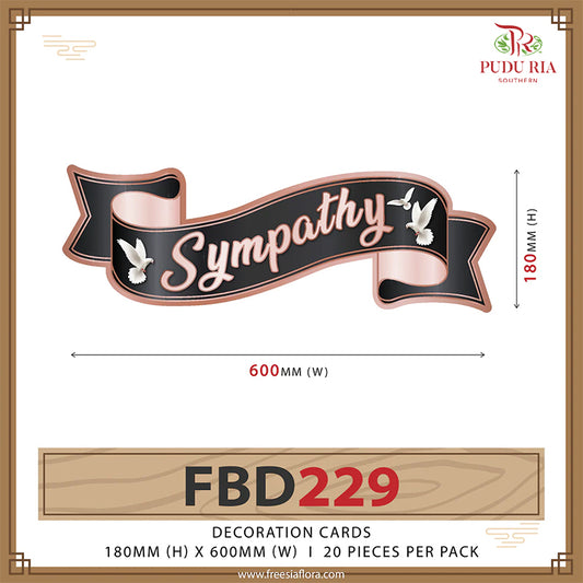 Decoration Cards Sympathy - FBD229