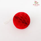 5' U Mini Honeycomb Paperball 5cm - Red