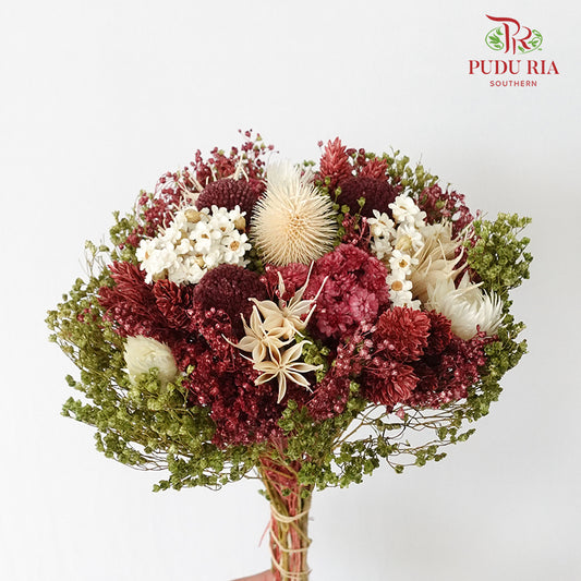 Dry Bouquet - Red Wine - Pudu Ria Florist Southern