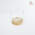 HS1812/36  Slanted Mouth Vase With Wooden Stand