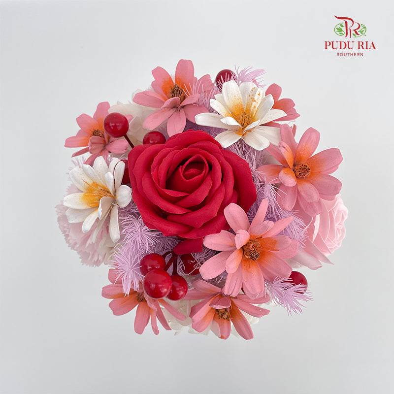 Soap Rose Flower Arrangement