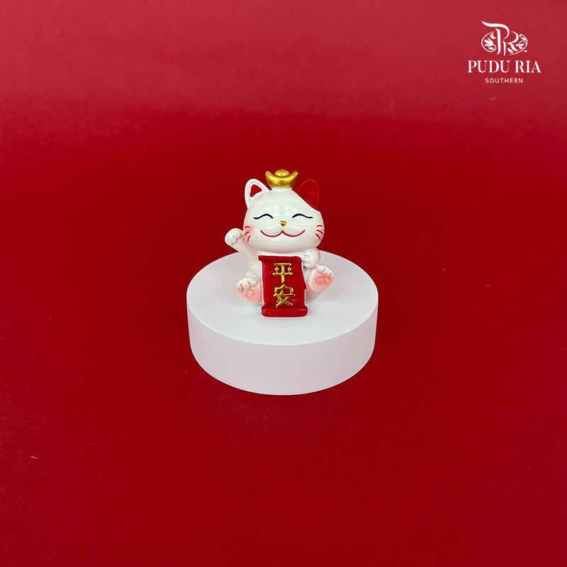 Lucky Cat Wishing Banner - Ping An