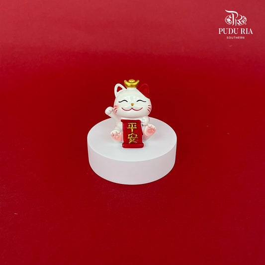 Lucky Cat Wishing Banner - Ping An