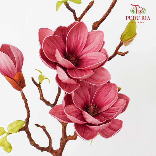 CNY Artificial Magnolia Spray 79cm - Pink (2 Stems)