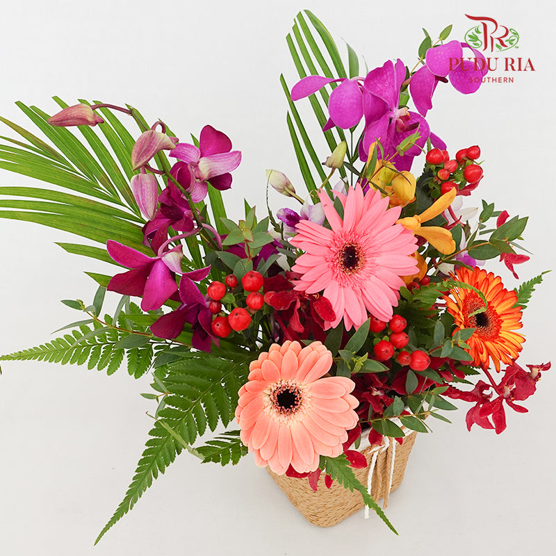 Flower Basket Arrangement #3