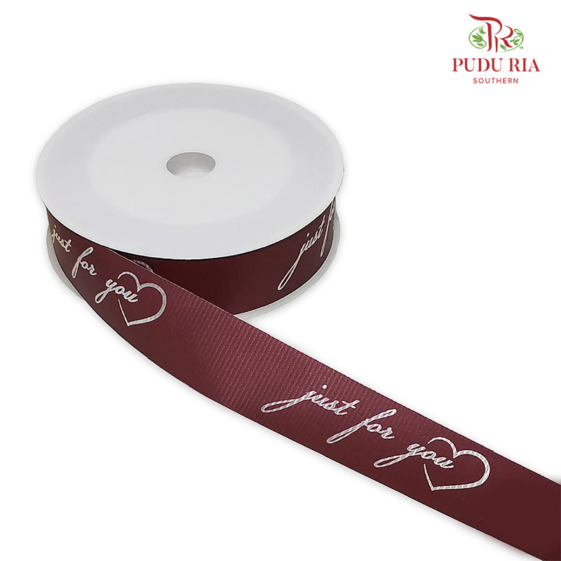 Printed OPP Ribbon ‘ just for you ‘ - FRB094