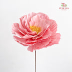 Dry Peony Handmade Pink - Per Stem