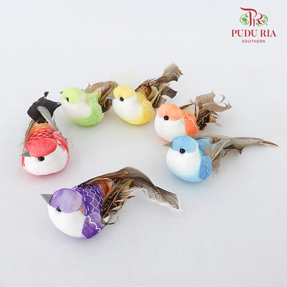 6 Pcs Bird Ornaments - 80002110 - Pudu Ria Florist Southern