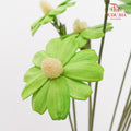Dry Sunflower Seed Flower - Green (Disk Flower Yellow)