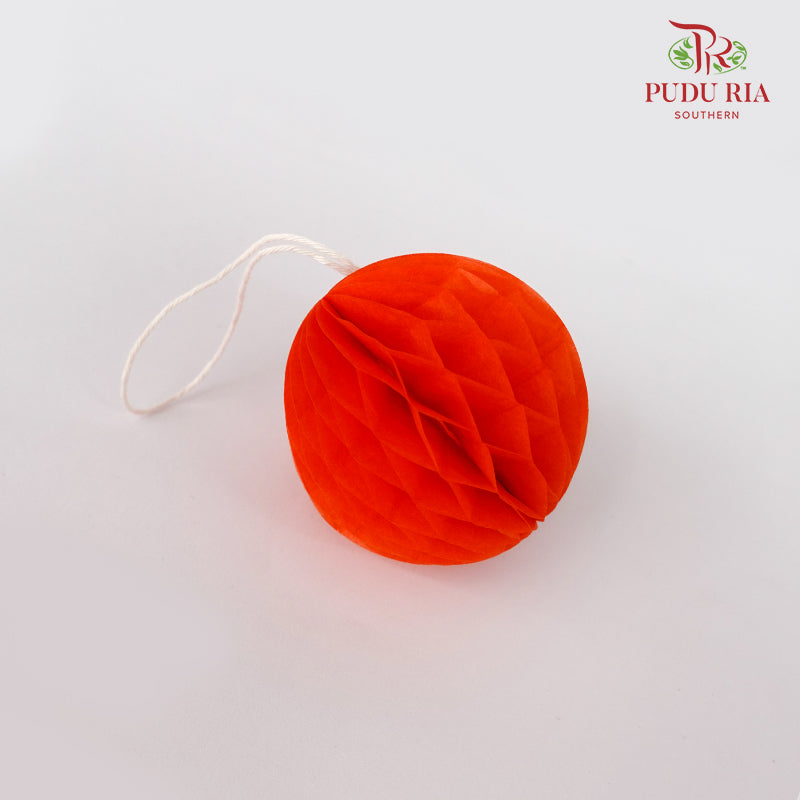 5' U Mini Honeycomb Paperball 5cm - Orange