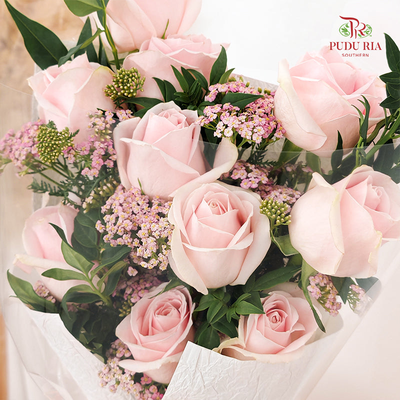 Pink Rose Bouquet (10 Stems)