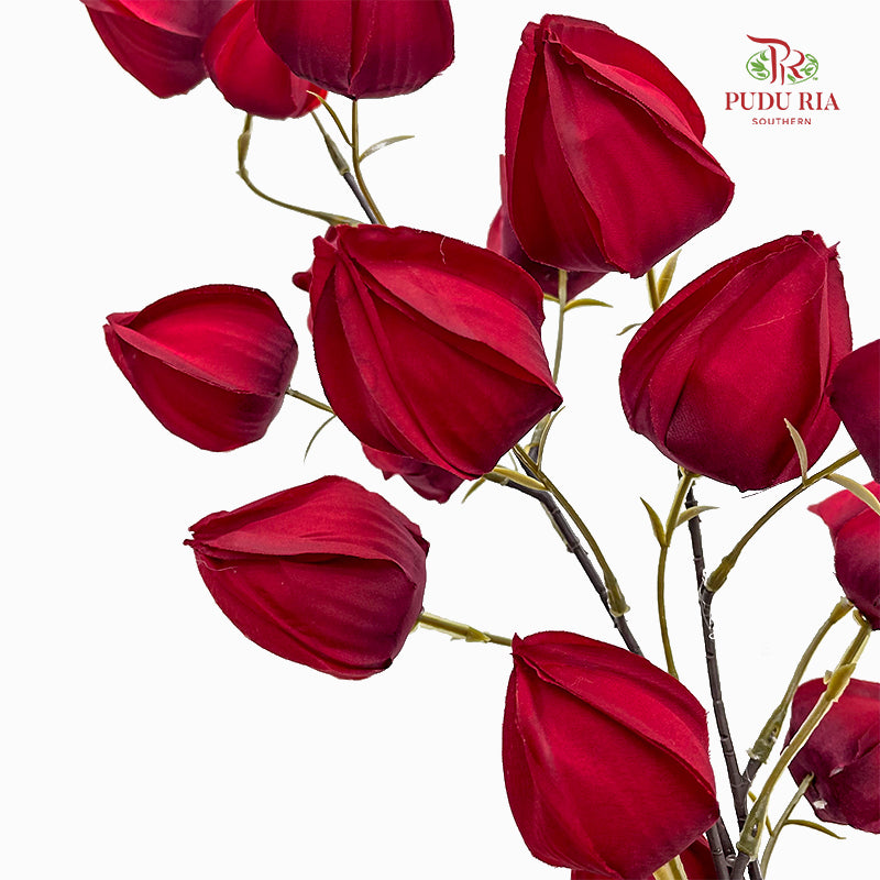 CNY Artificial Golden Berry Spray Red - (3 Stems)