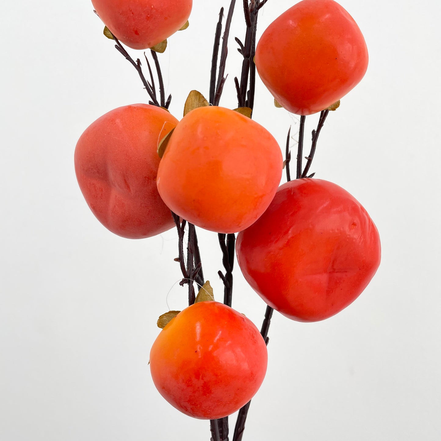 CNY Artificial Persimmon 7 Nodes - (Per Stem)