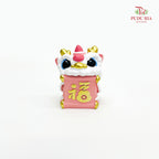 Red & Pink Lion Dance Miniatur