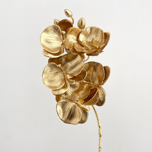 Gold Artificial Phalaenopsis 5 Nodes (Per Stem)