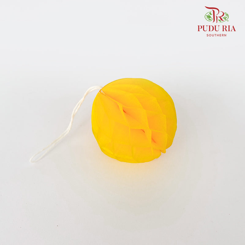 5' U Mini Honeycomb Paperball 5cm - Yellow